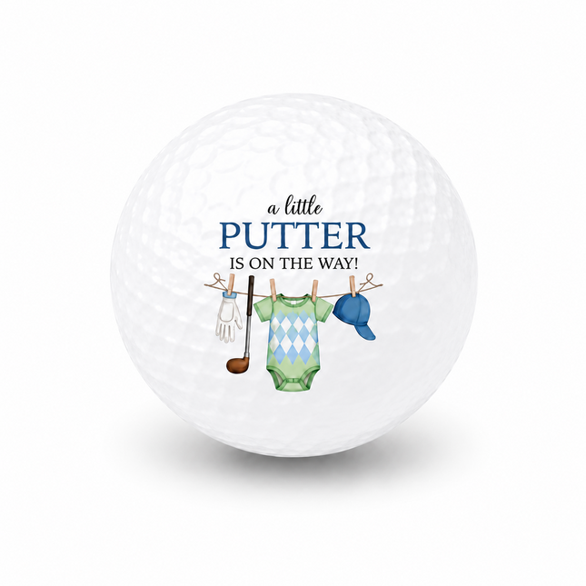 Baby Boy Announcement golfbal - Wilson Smart Core