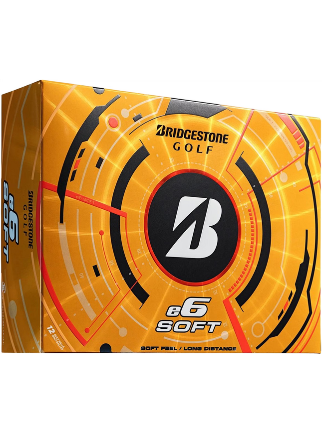 Bridgestone e6 Soft - golfballen onbedrukt - Wit