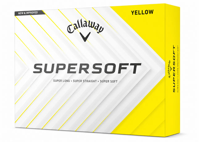 Callaway Supersoft - golfballen bedrukken -Geel