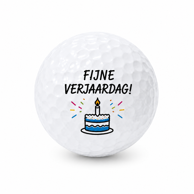 Fijne Verjaardag golfbal - Wilson Smart Core