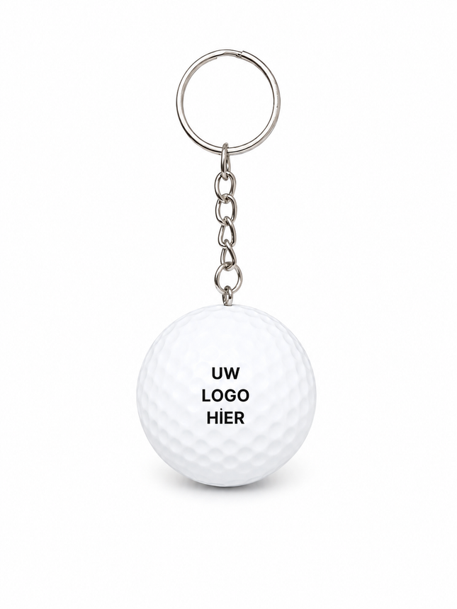Golfbal Sleutelhanger met Eigen Logo