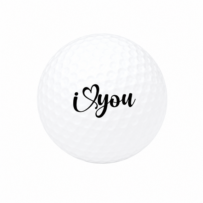 I Love You golfbal - Wilson Smart Core - Zwart