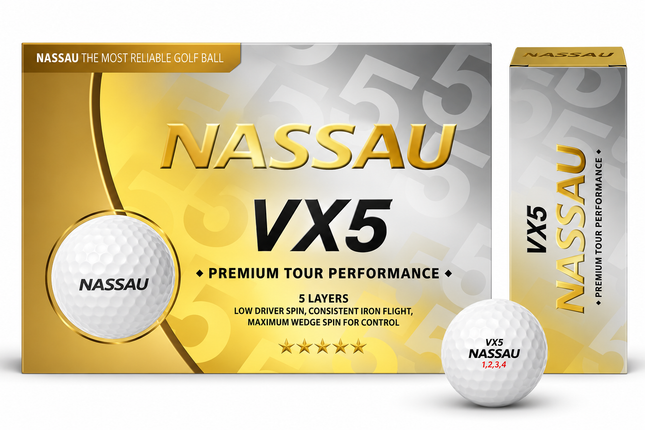 Nassau VX5 - balles de golf vierges