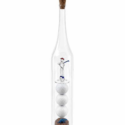 Glazen Olijfolie Fles met Golfdecoratie - Onbedrukt