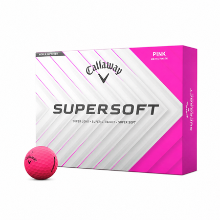 Callaway Supersoft - golfballen onbedrukt - Roze
