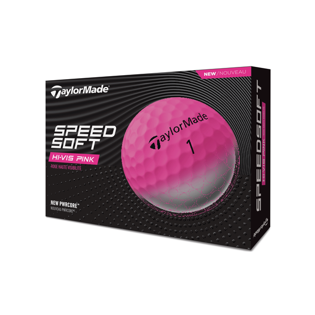 TaylorMade SpeedSoft Hi-Vis - golfballen onbedrukt - Roze