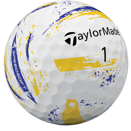 TaylorMade SpeedSoft Ink - golfballen onbedrukt - Geel