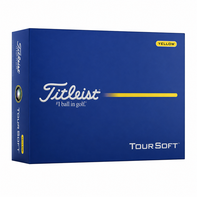 Titleist Tour Soft - balles de golf personnalisées - Jaune