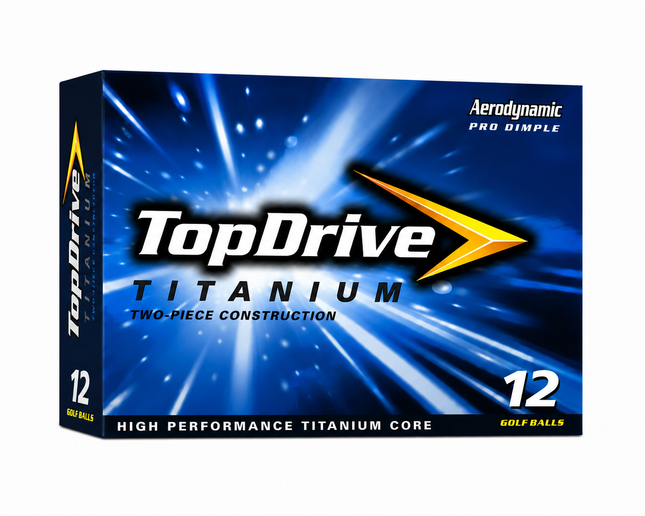 TopDrive Titanium - balles de golf personnalisées