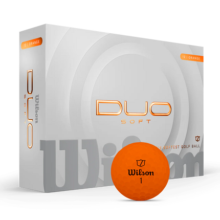 Wilson Duo Soft - golfballen onbedrukt - Oranje