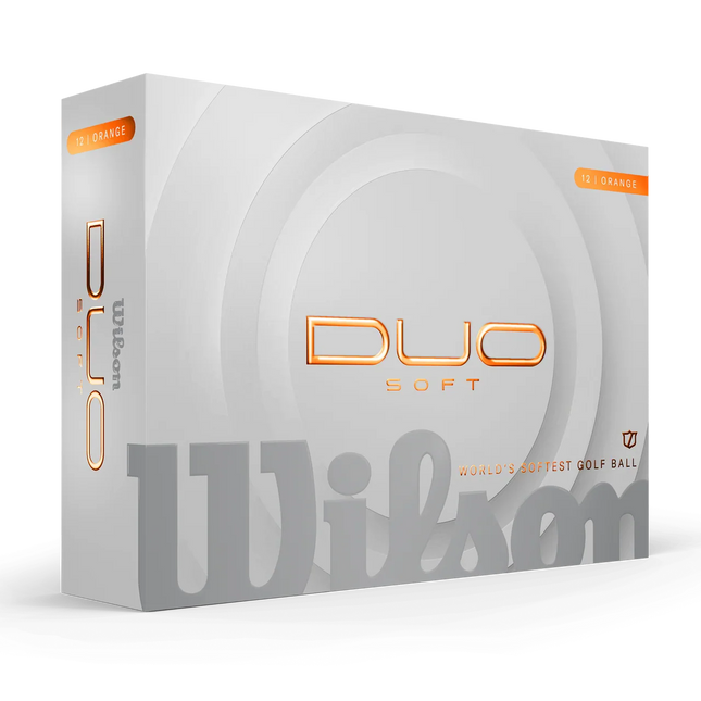 Wilson Duo Soft - balles de golf personnalisées - Orange